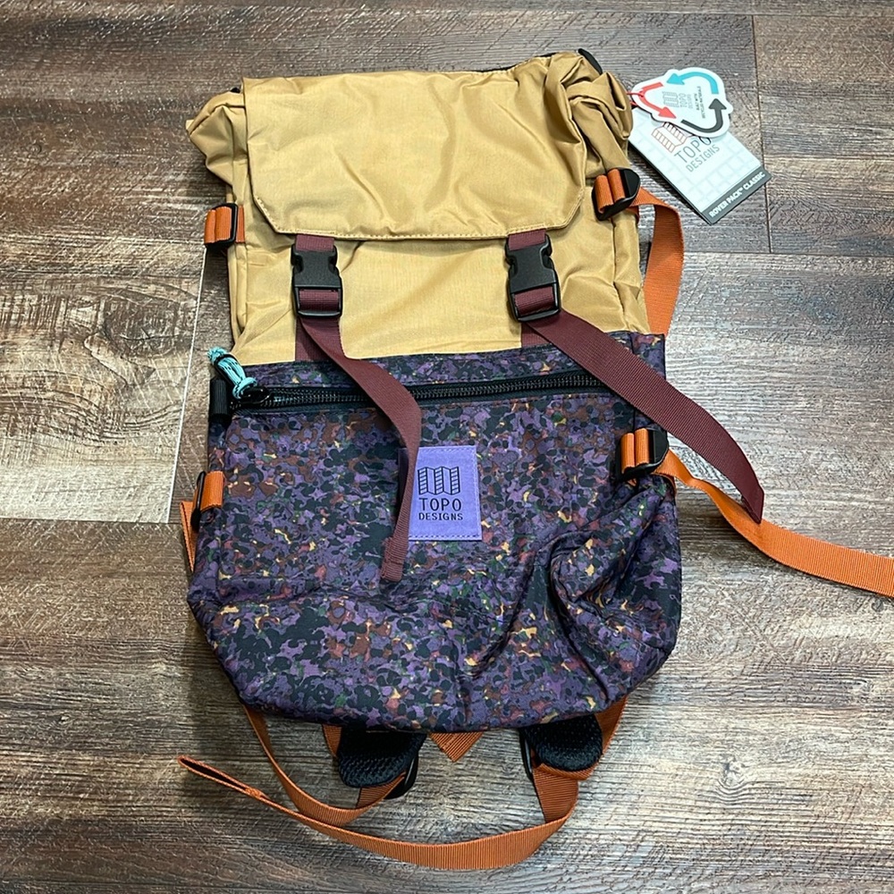 Rover Pack Classic Printed Khaki/Meteor